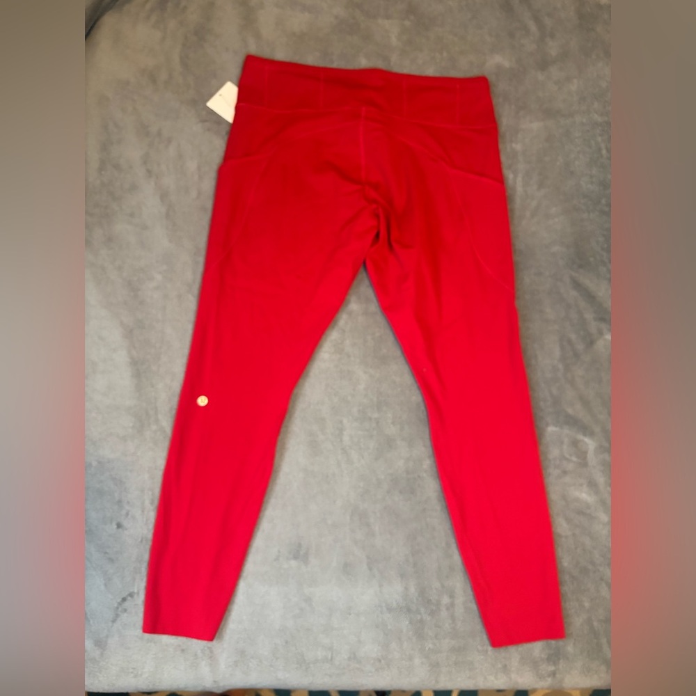 Lululemon Fast & Free HR Tight 28” *Ref - Dark Red - Size 18 - Picture 3 of 6